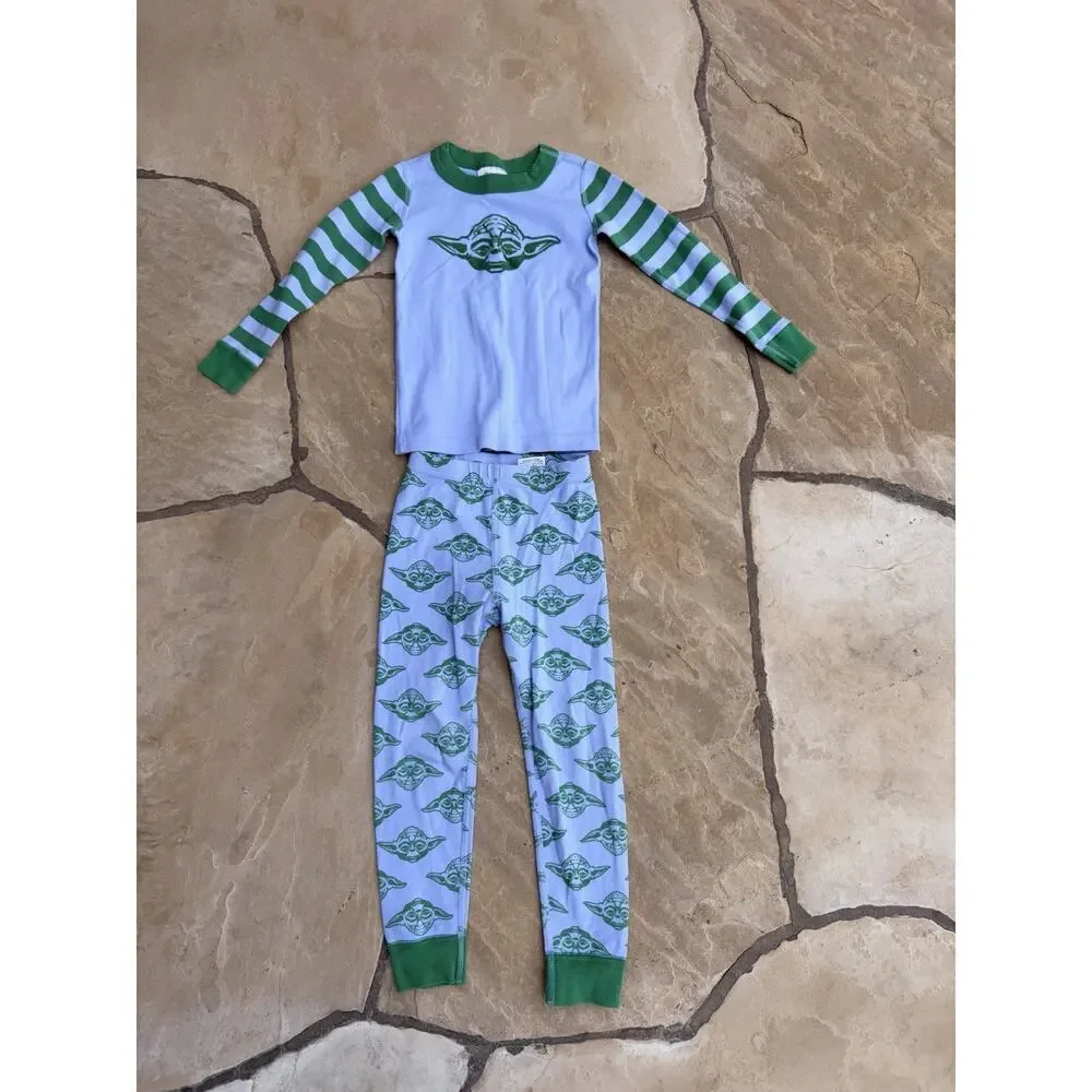 Hanna Andersson Baby Yoda Star Wars Pajama Set Grogu The Child, Size 4